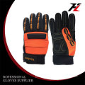 Fábrica de alta calidad proporcionan directamente mecánico dexterous guantes de mecánica de cuero sintético